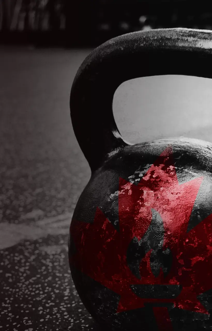 Kettlebell with CFS Barbarians logo